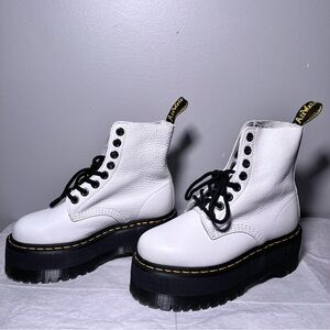 Doc Martens White Platform 1460 Pascal Max Platform